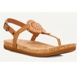 UGG Ayden Footbed Flat Sandals Tan
